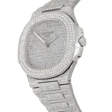 Aftermarket Patek Philippe 5711 18k White Gold All Diamond 3
