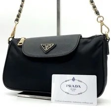 Prada — Prada Chain Crossbody Triangle — Handbag — resale