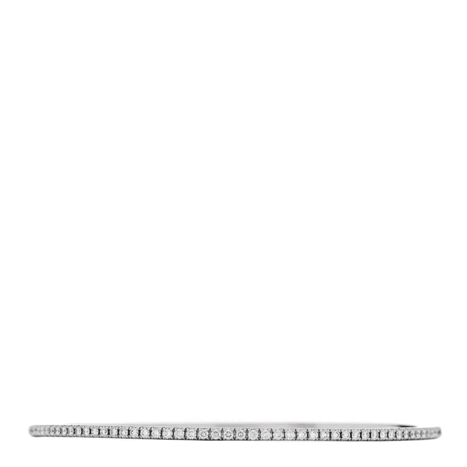 18K White Gold Metro Pave Bangle 2