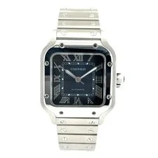 Cartier Santos de Blue Dial WSSA0063 Medium Automatic Full Set 2