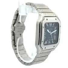 Cartier Santos de Blue Dial WSSA0063 Medium Automatic Full Set 3