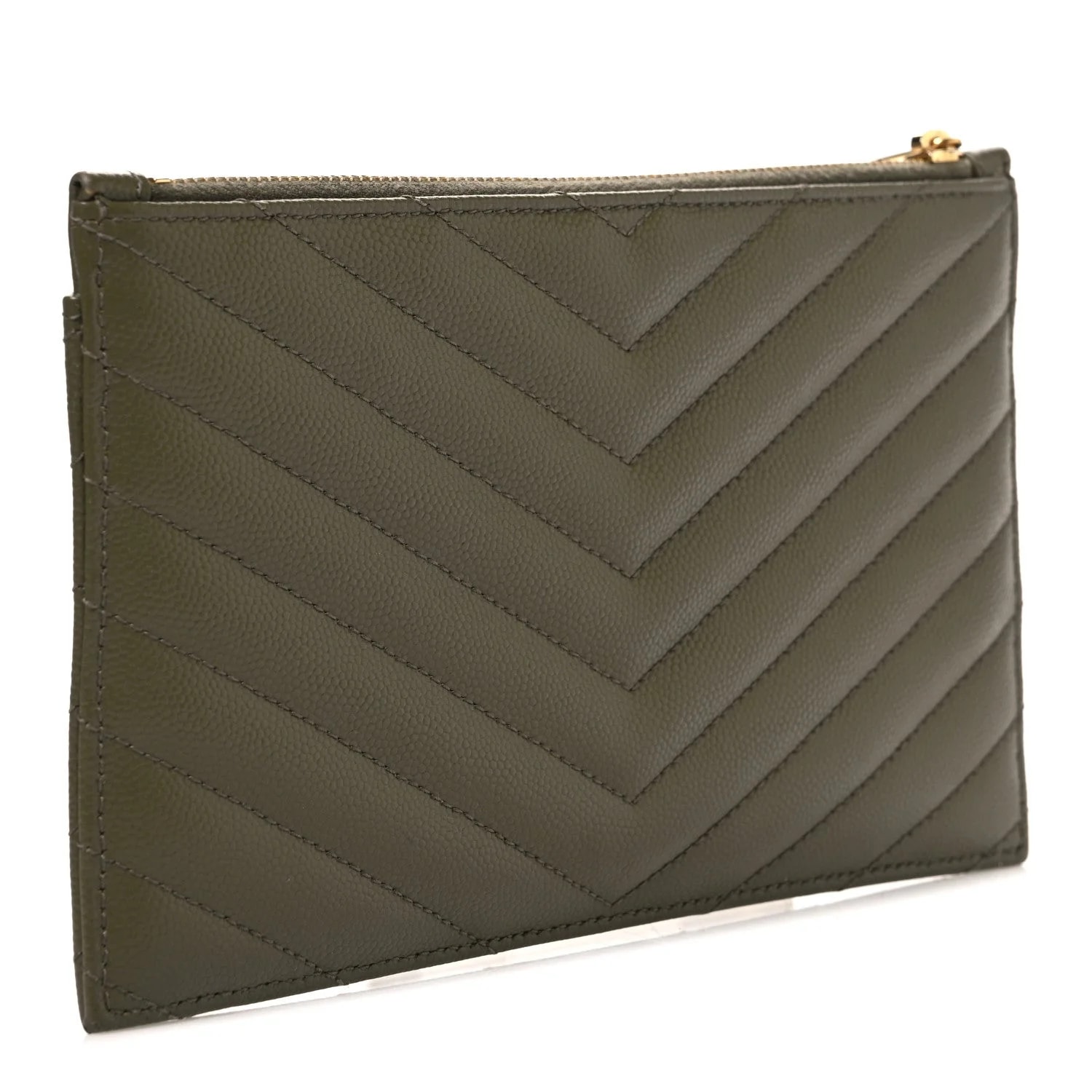 Grain de Poudre Chevron Bill Pouch Kaki 3