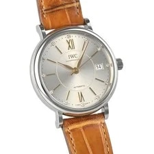 IWC Portofino Midsize Automatic IW458101 37mm Silver Dial Diamond Date 3