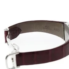 Cartier Ladonna WE600351 22mm K18WG Diamond Bezel Quartz Leather Strap #C055 4