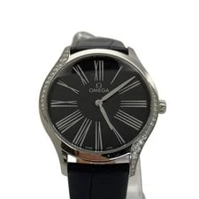 Omega de Ville Tresor 428.18.36.60.03.001 Diamond Bezel Black Dial 36mm 2020 2