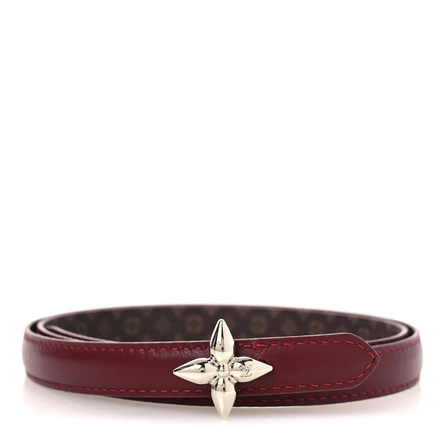 Louis Vuitton — 15mm Flowergram Reversible Belt 75 30 — Accessory — resale