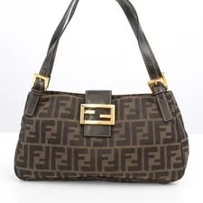 Fendi — Fendi Mamma Baguette Pattern Double Handle Auth #57105A — Handbag — resale