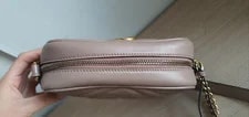 Gucci GG Marmont Matelasse Crossbody Mini Porcelain Or 3
