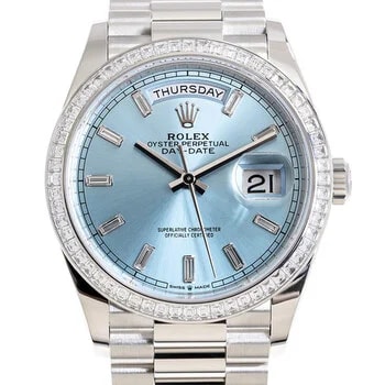 Day-Date 36 Ice Blue Diamond Dial Automatic Platinum M128396tbr-0003 2