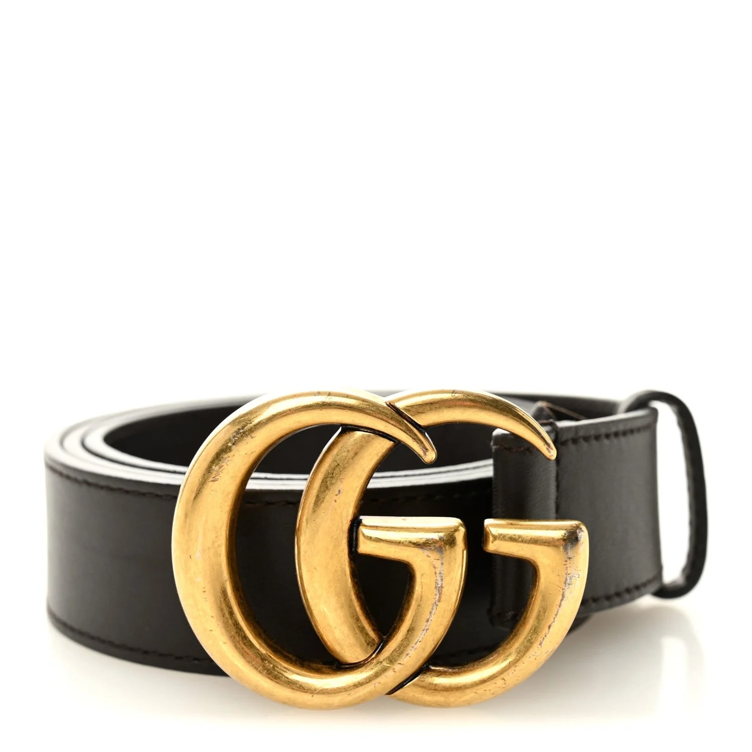 Gucci — Moon Double G 30mm Belt 85 34 Dark — Accessory — resale