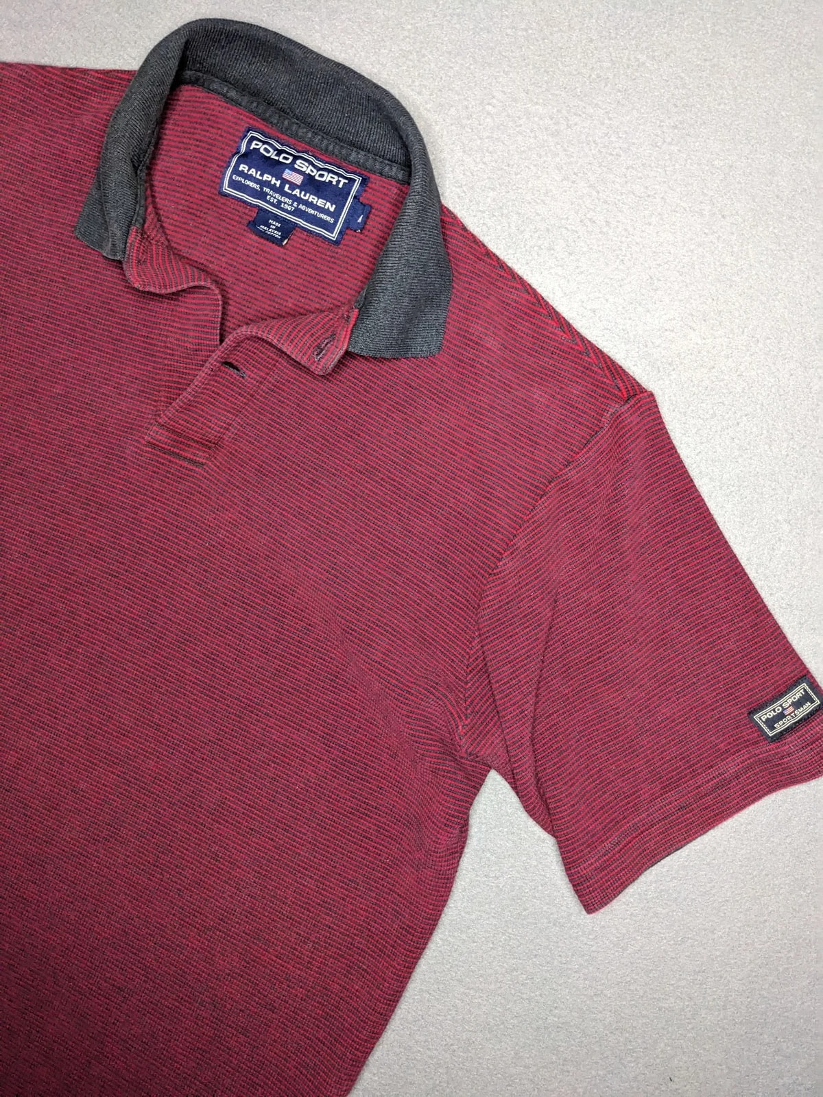 Ralph Lauren — VTG Polo Sport Ralph Lauren Golf Shirt Medium Waffle — streetwear — resale
