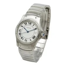 Cartier Santos Rondo Watches LM W20026K1 Automatic White Dial 【】 2
