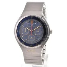 Porsche Design 11027 Titanium Chronograph ’S Black Dial Quartz 36mm 2