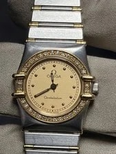 Omega Constellation Diamond Bezel Champagne Dial Quartz 24mm 4