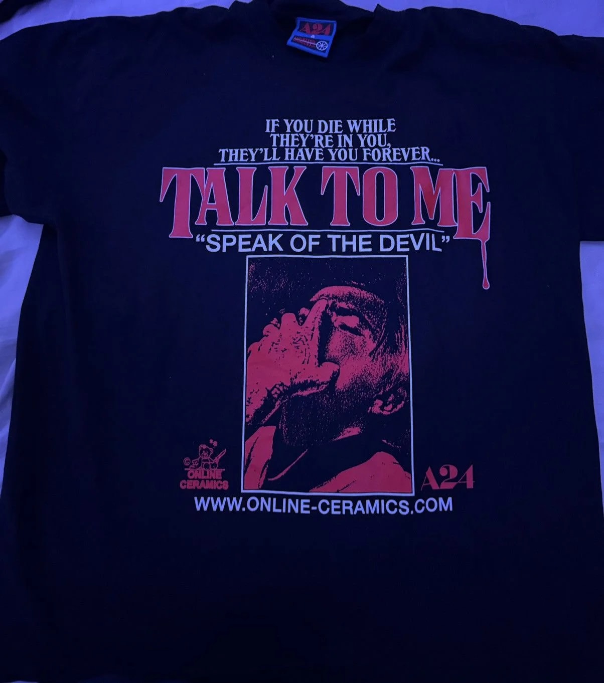 Online Ceramics X A24 Talk TO ME TEE — streetwear — resale
