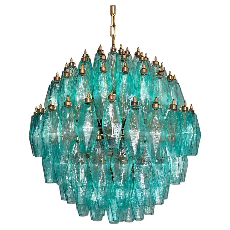 Murano — Spherical Murano Polyhedrons - 140 Turquoise Polyhedrons — lighting — resale