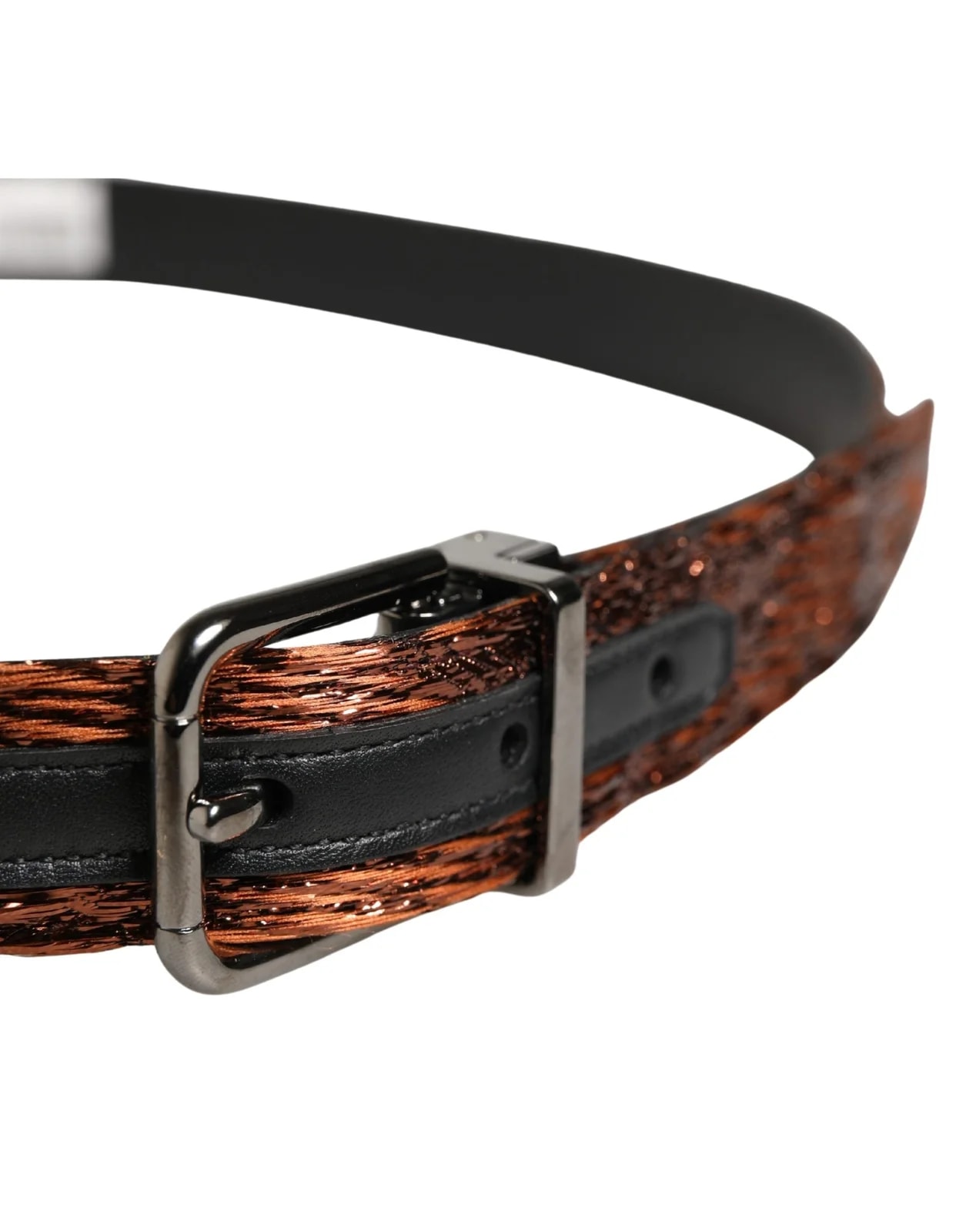 Dolce & Gabbana Classic Polyester Metal Buckle Belt 3