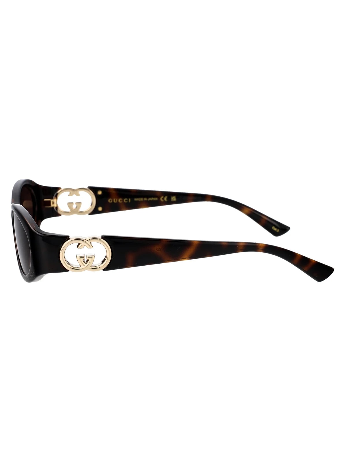 Gucci Gg1660s Tortoiseshell Acetate Sunglasses — Injected 3
