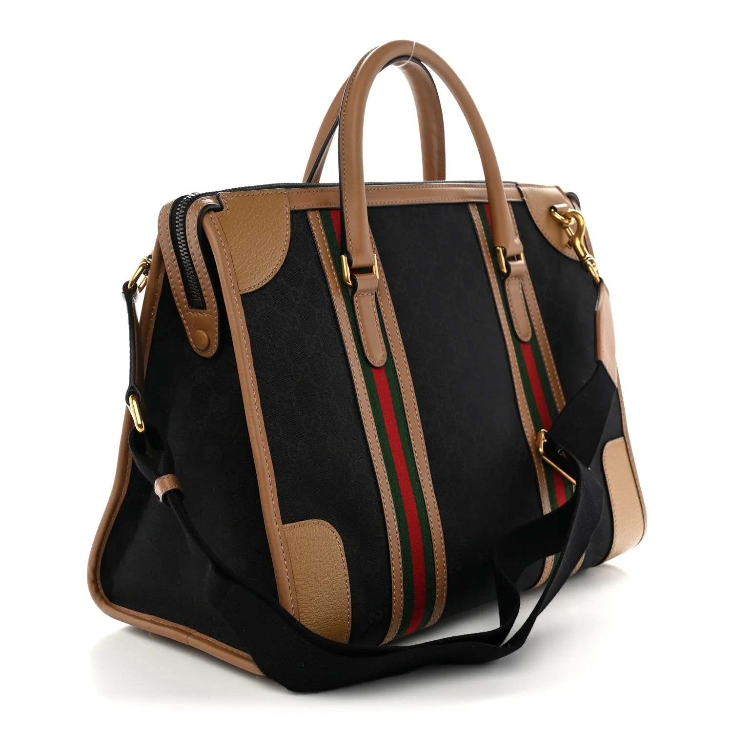 Textured Dollar Web XL Bauletto Duffle Top Handle Koi 3