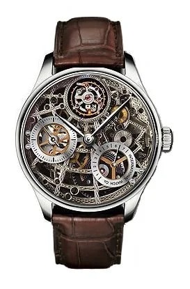 Worldofluxuryus — IWC Portuguese Tourbillon Mystere Squelette Platinum — Watch — resale