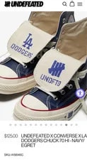 Converse — 2026 Sz 13 Undefeated X Converse X LA Dodgers Chuck 70 Hi (Limited To 6734) — Sneaker — resale