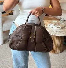 Dior — Authentic Christian Dior Double Saddle Bowler — Handbag — resale