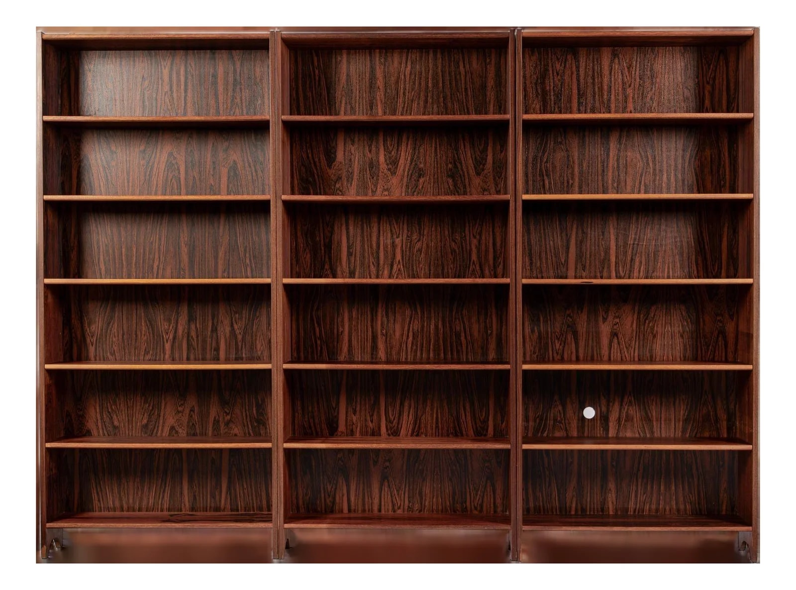 Set of 3 Mid Century Scandinavian Modern Tall Bookcases — Furniture — resale