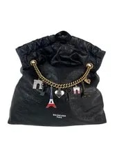 Balenciaga — Balenciaga Crush Medium Paris Charms Ebay Live — Handbag — resale