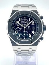 Audemars Piguet Royal Oak Offshore 26170ST Steel Bracelet Black Dial Chronograph 4