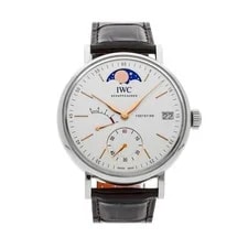IWC — IWC Portofino Hand-Wound Moon Phase Steel Manual 45mm Strap IW5164-01 — Watch — resale