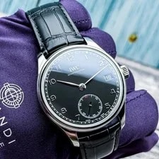 2017 IWC Schaffhausen Portugieser 43MM Black Dial Leather Strap (IW510202) 2