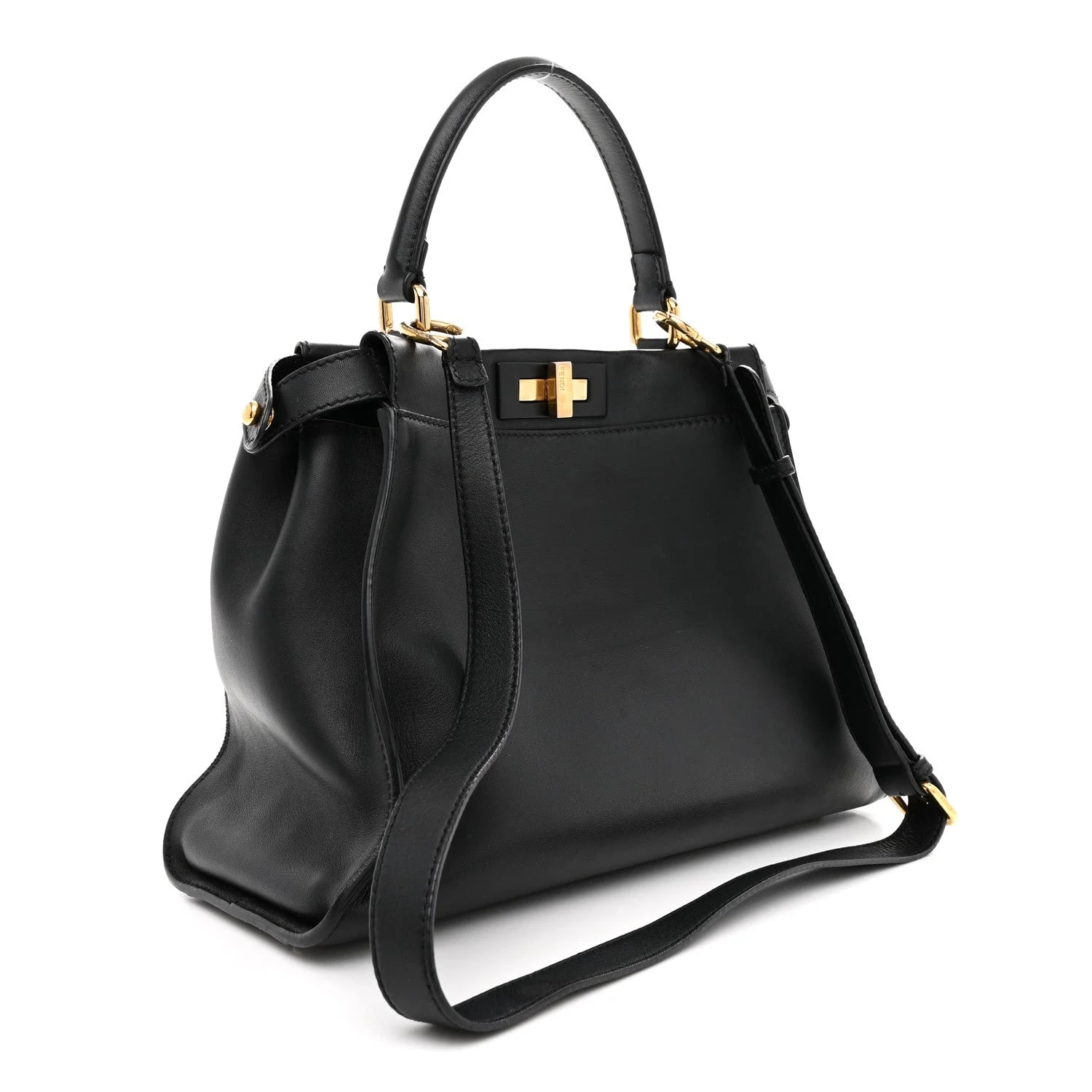 Vitello Seta Shiny Medium Peekaboo Iconic Satchel 3