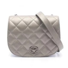 Chanel — Chanel Matelasse Round Flap Small Metallic Crossbody — Handbag — resale