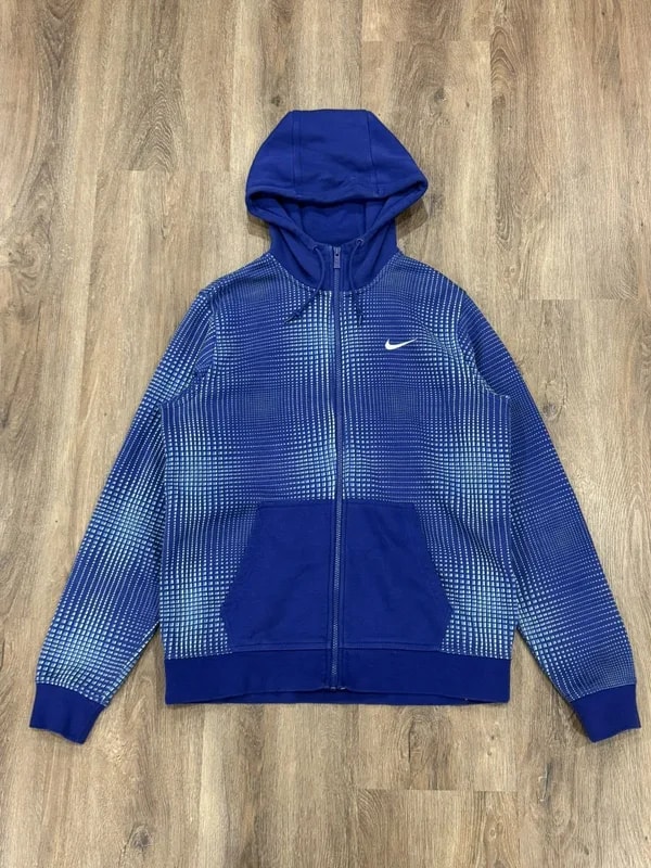 Nike — Nike TAG Geometric Design Full ZIP Soft Hoodie — streetwear — resale