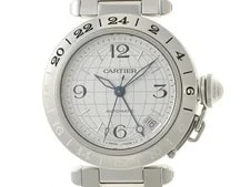 Cartier — Cartier Pasha C Meridien GMT W31078M7 Stainless Steel 35mm Silver Dial #DW2034 — Watch — resale