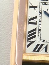 Cartier Tank Solo SM Quartz W5200024 3168 Pink Gold Case Leather Band 4