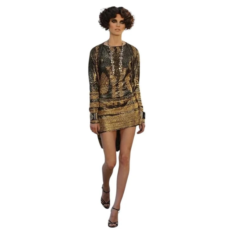 Chanel, Karl Lagerfeld for Chanel — Chanel 10C Foil Cardigan Coat — Clothing — resale