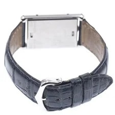 Cartier Tank Basculante MM W1011258 24mm SS Beige #C2334 2