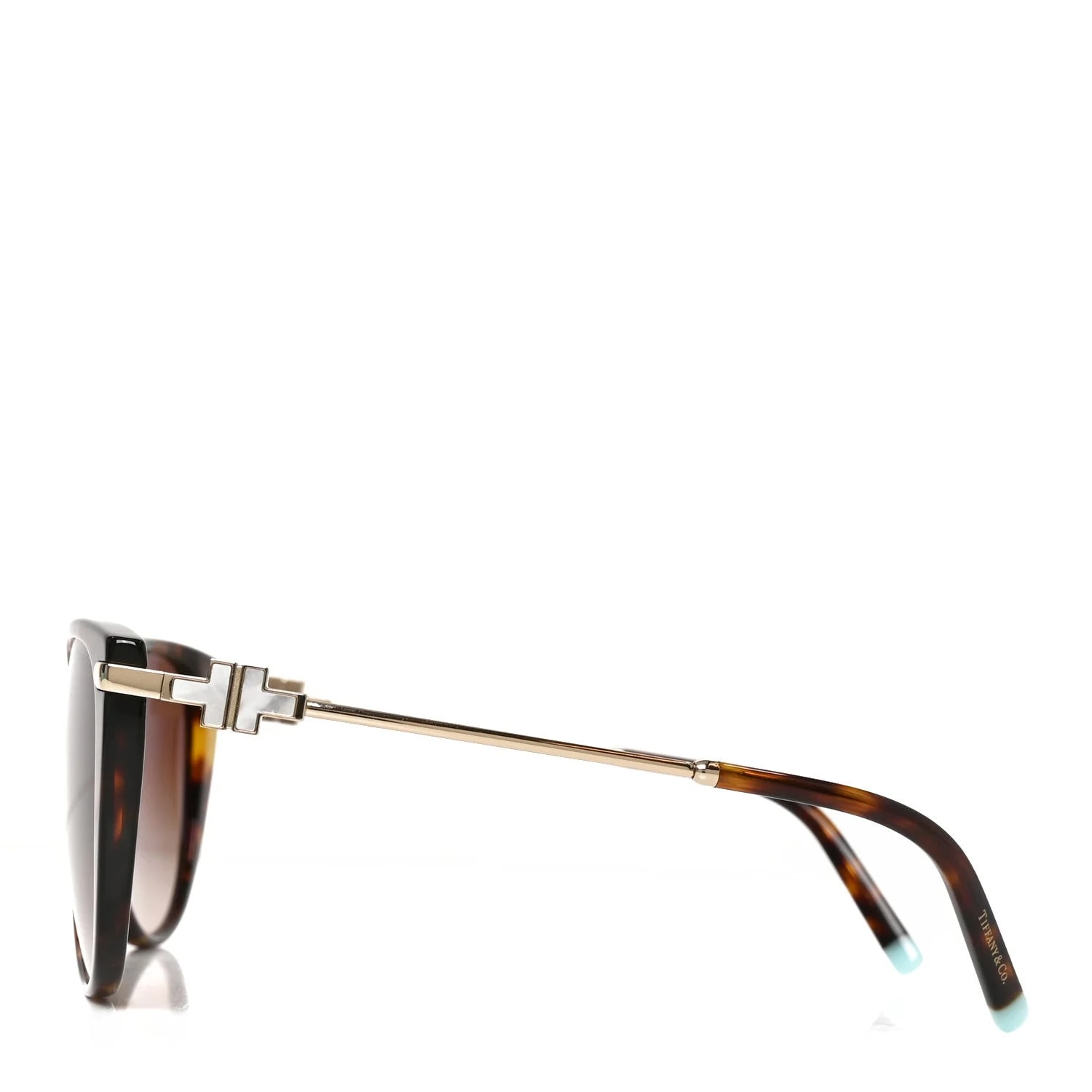 Acetate Metal Mother of Pearl T Wire Sunglasses Havana 3