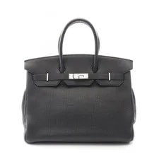 Noir — Hermes Birkin 35 Handbag Togo Palladium Plated Hardware — Handbag — resale