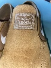 Nike SB Zoom Stefan Janoski Slip on Shoes Size 7 Golden 3