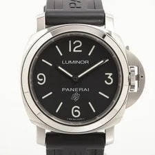 Panerai — Panerai Luminor Base Logo PAM00773 SS & Rubber Stem-winder Black Dial — Watch — resale
