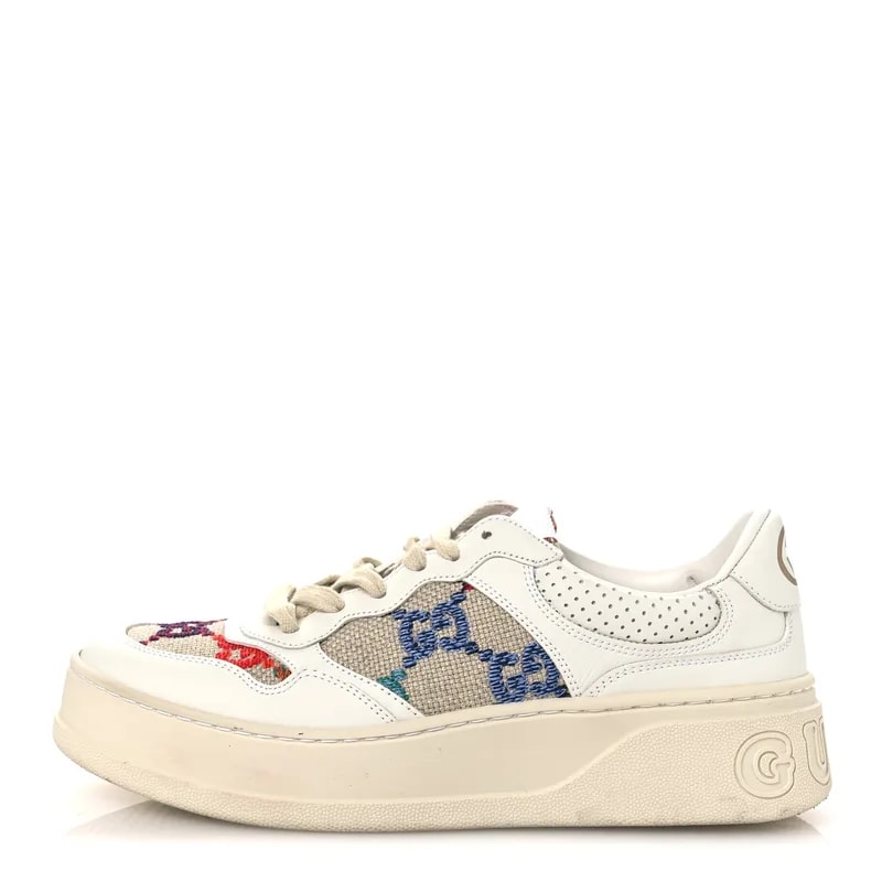 Gucci — Dali Soft GG Tennis Embossed Perforated Platform 55mm Sneakers — Sneaker — resale