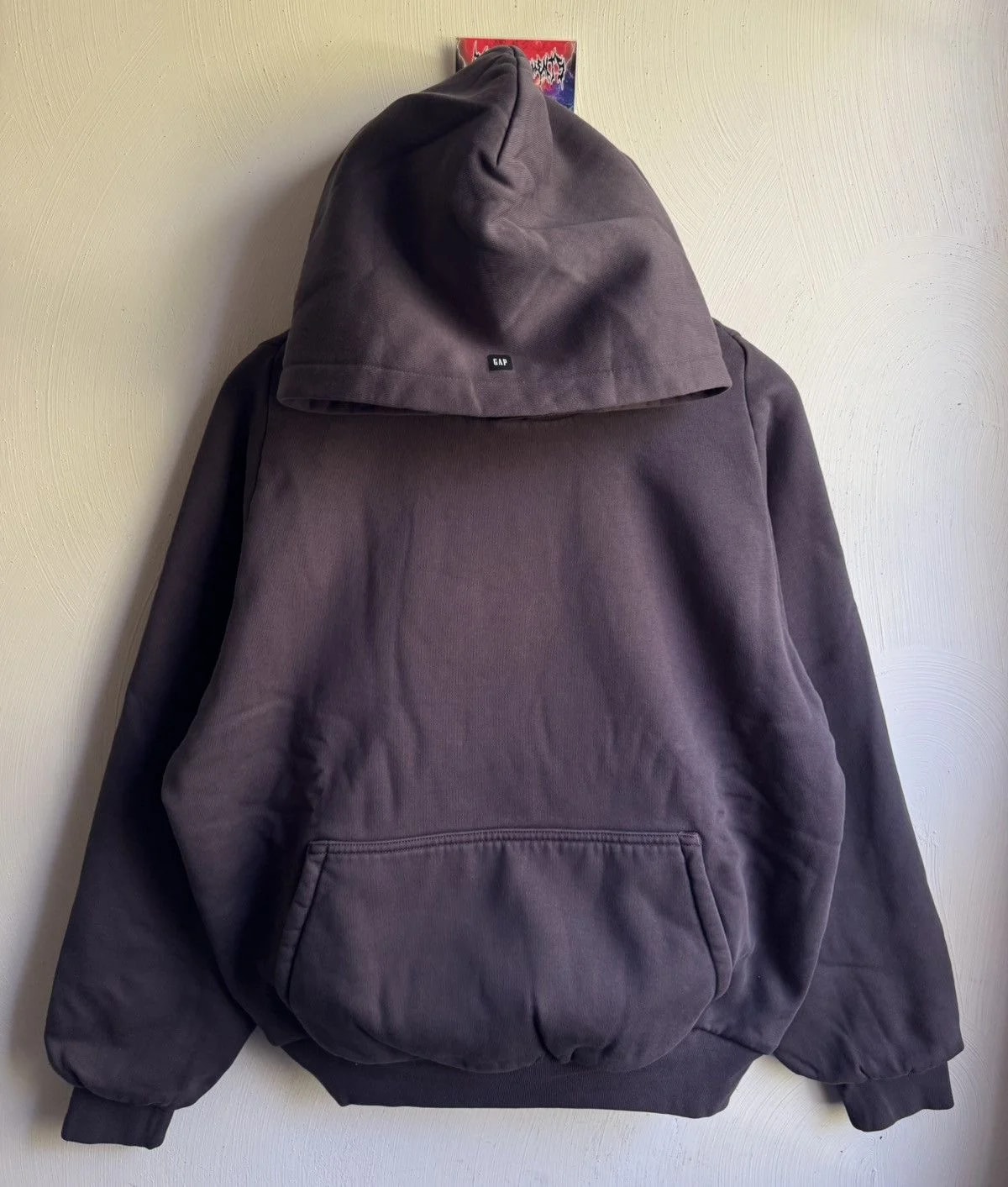 Yeezy Gap Balenciaga Logo Shrunken Hoodie Dark — streetwear — resale