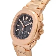 Patek Philippe Nautilus 5980 / 1R-001 K18Rose Gold 40.5mm Black Dial #YKW002 4
