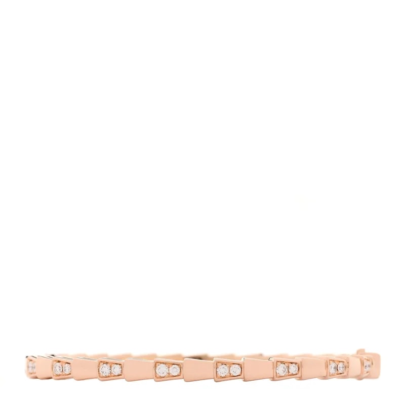 Bulgari — 18K Rose Gold Serpenti Viper Bangle SM — Jewelry — resale