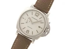 Panerai PAM01046 Luminor Due 42MMWatches White Dial Steel/Leather 【472】 2