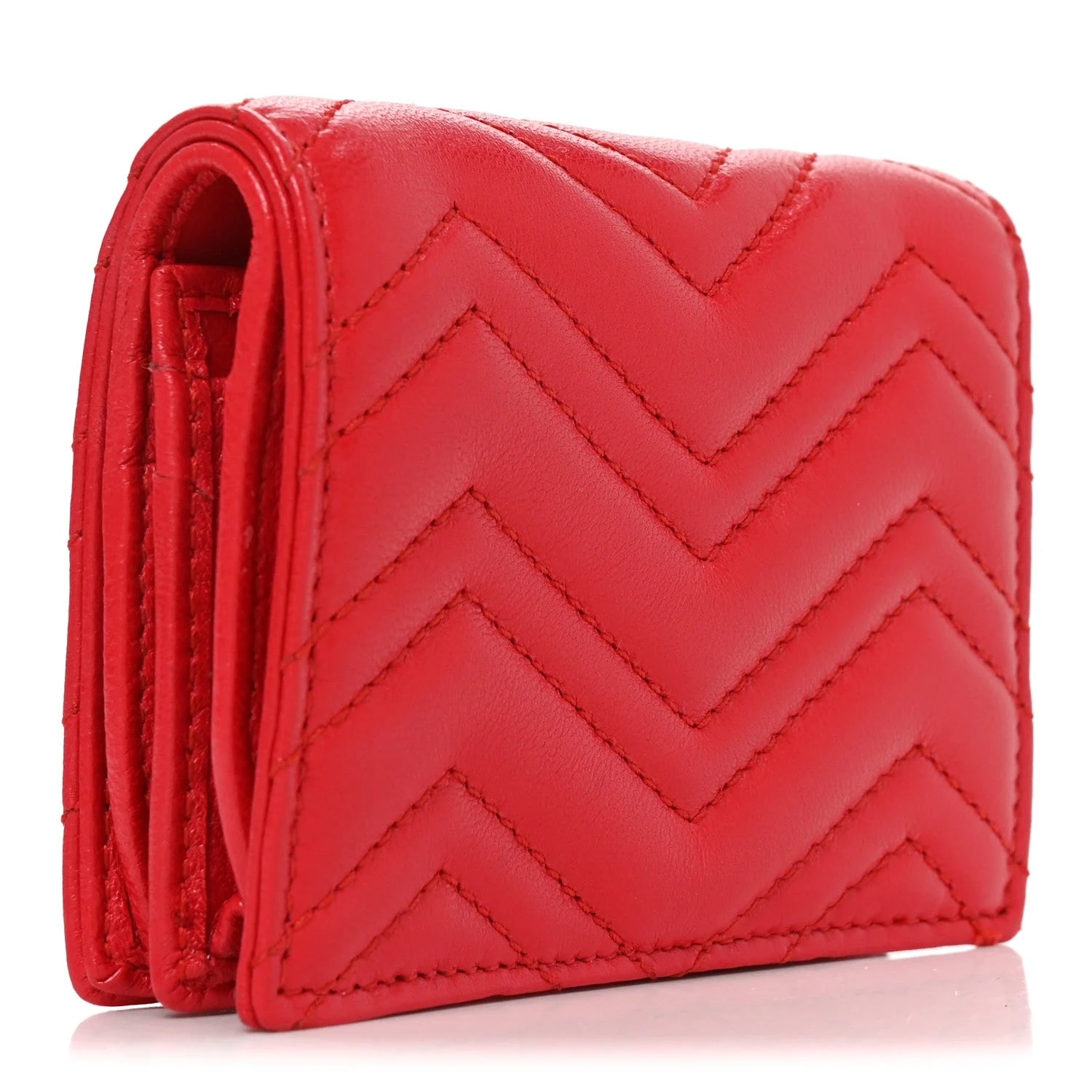 Matelasse GG Marmont Card Case Wallet Bright 3