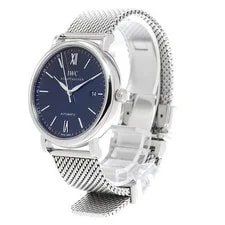 IWC Schaffhausen — IWC Schaffhausen Portofino IW356506 Date Black Dial Automatic Watch_962237 — Watch — resale