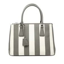 Prada — Prada Galleria Striped — Handbag — resale